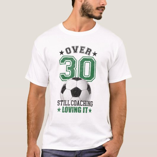 メンズおもしろいサッカーコーチ30歳30歳の誕生日 Tシャツ (正面)
