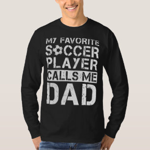 メンズおもしろいサッカーパパマイお気に入りのサッカー選手Ca Tシャツ