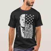 メンズおもしろいトランプお前は素晴らしパパの父の日だ Tシャツ (正面)