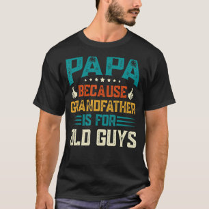 メンズおもしろいパパパパサバイジヤル父ダ Tシャツ