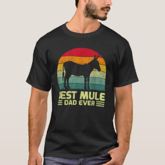 メンズおもしろいヴィンテージ最高のミュレパパーエバーファーズデイ Tシャツ