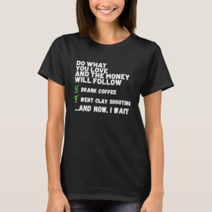 メンズおもしろい女子クリスチャン祈はクレイ撮影に行った Tシャツ