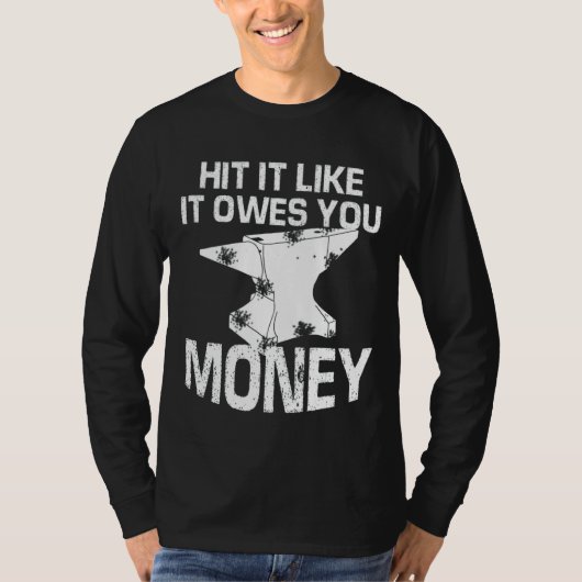 メンズおもしろい愛国的なアメリカの鍛冶屋ハメ Tシャツ (正面)
