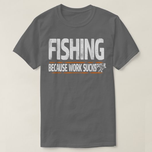 メンズおもしろい漁師ギフト男性へ魚釣り作業S Tシャツ (デザイン正面)