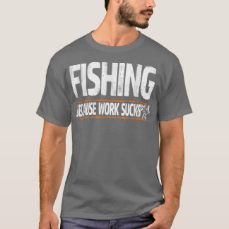 メンズおもしろい漁師ギフト男性へ魚釣り作業S Tシャツ