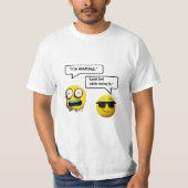 メンズおもしろい絵文字Tシャツ Tシャツ (正面)