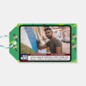 メンズおもしろい40th誕生日テレビニュース50th 60th ギフトタグ (裏面横)