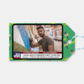 メンズおもしろい40th誕生日テレビニュース50th 60th ギフトタグ (正面(横))