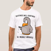 メンズおもしろいTシャツ、ビートルズが続く Tシャツ (正面)