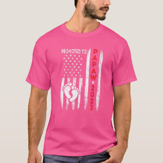 メンズがパポー2023アメリカ国旗に昇格父の Tシャツ