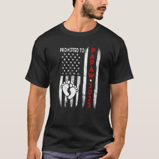 メンズがパポー2023アメリカ国旗に昇格父の Tシャツ