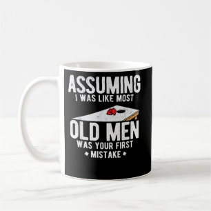 メンズが仮定すると、私は最も古い男性のコーンホールのようだった コーヒーマグカップ