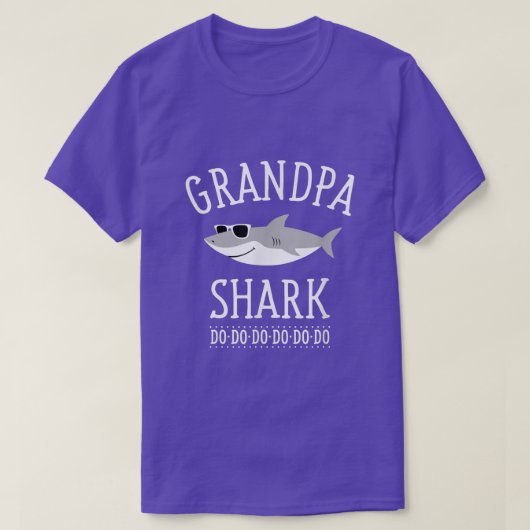 メンズじいちゃんシャーク  Tシャツ (デザイン正面)