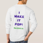 メンズずっと袖のTシャツ Tシャツ (裏面)