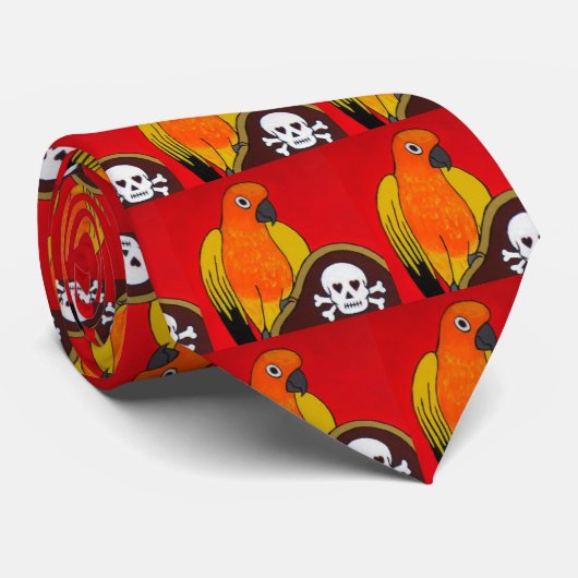 メンズどくろ印の海賊タイ ネクタイ (ロール)