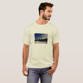 メンズのスノーボードシャツ Tシャツ (正面フル)