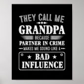 メンズの父の日は私を祖父と呼ぶので ポスター (正面)