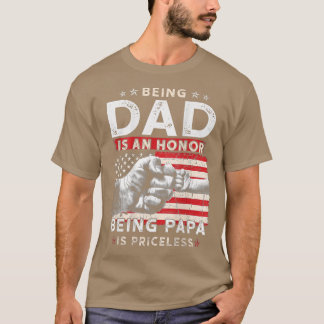 メンズの父の日パパのための日パパである名誉はP Tシャツ