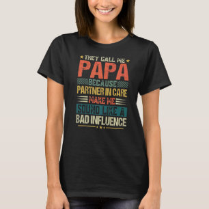 メンズの父親の日彼らは私をパパと呼ぶ理由パートン Tシャツ