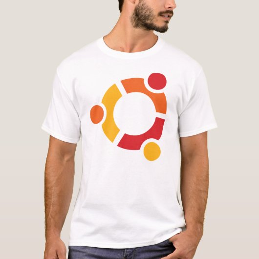 メンズのUbuntuのTシャツ Tシャツ (正面)
