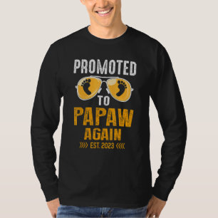 メンズはすぐにパパAになるために2023年に再びPapawに昇進 Tシャツ