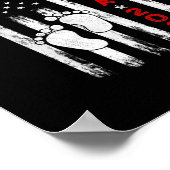 メンズはグランパEst 2022アメリカ国旗に昇格 ポスター (角)