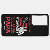 メンズはパパの退役軍人クールプレゼント SAMSUNG GALAXYケース (左側面)