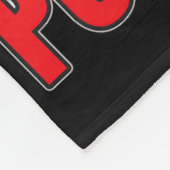 メンズはプールSticを持つ前足を過小評価しない フリースブランケット (角)