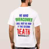 メンズはワイシャツを説教します Tシャツ (裏面)