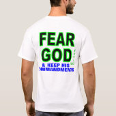 メンズはワイシャツを説教します Tシャツ (裏面)