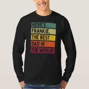 メンズは世界の恐怖最高のの中のパパフランキー Tシャツ