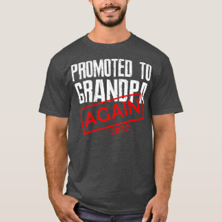 メンズは再びグランパに昇進Est 2022妊娠 Tシャツ