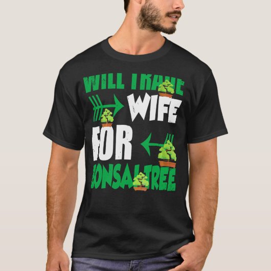 メンズは妻を盆栽の脂で売る Tシャツ (正面)
