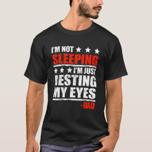 メンズは寝ていない私は私の目の疲れを休む Tシャツ