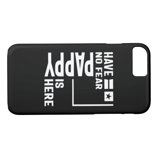 メンズは恐れがないパピーはここにいる父の贈り物 Case-Mate iPhoneケース (裏面(横))