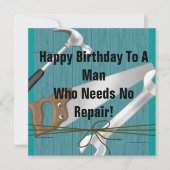 メンズは招待状のテンプレートに用具を使います 招待状 (正面)