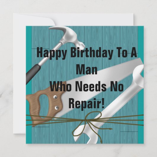 メンズは招待状のテンプレートに用具を使います 招待状 (正面)