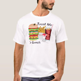 メンズは昼食を共にするために私をTシャツ扱います Tシャツ
