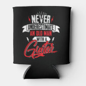 メンズは決してギターを持つ老人を過小評価しない 缶クーラー (正面)