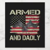 メンズは父のために武装しおもしろいて大いに致命的な父 ワインラベル (シングルラベル)