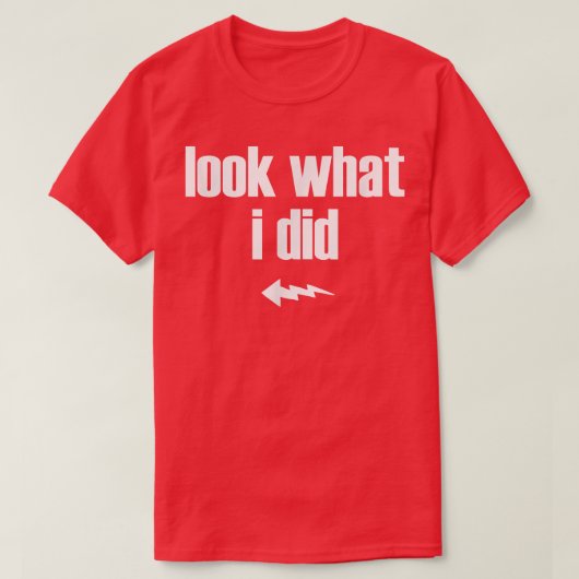 メンズは私が妊娠の男性Tに一致した何をしたかに見える Tシャツ (デザイン正面)