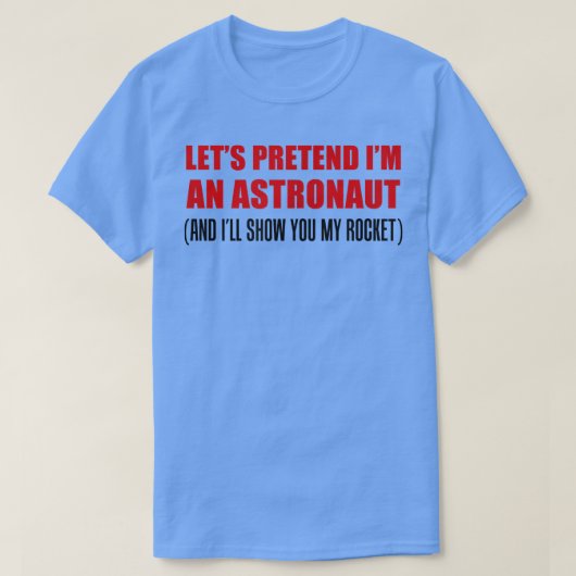 メンズは私が宇宙飛行士の失礼ハロウィーンT-Shiのフリをする Tシャツ (デザイン正面)