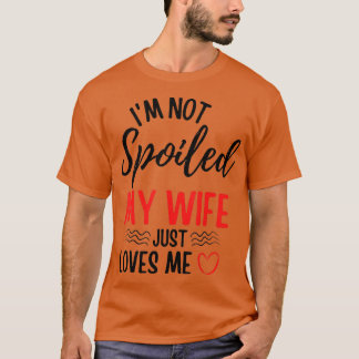 メンズは私の妻を甘やかしていない私の胡を愛おもしろいして Tシャツ