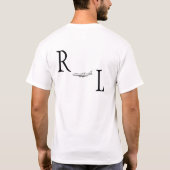 メンズは豊富な愛ティーを飛ばします Tシャツ (裏面)