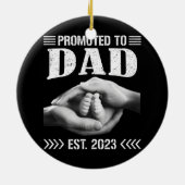 メンズは間もなくパパ2023に昇進し、新しいパパ2023 セラミックオーナメント (裏面)