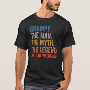 メンズは、伝説の悪い男の神話を不機嫌に Tシャツ