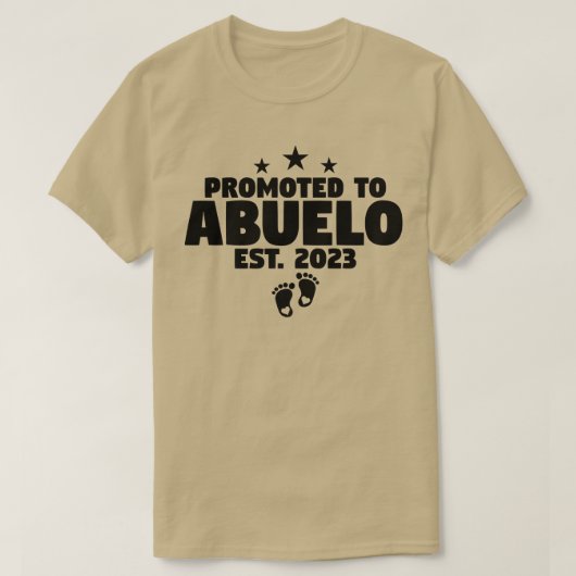 メンズはAbuelo 2023新しいグランドファスにスペインの昇格 Tシャツ (デザイン正面)
