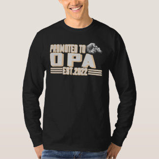 メンズはOpa 2022に昇格した新しいパパ初めてのパパ Tシャツ