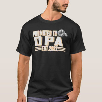 メンズはOpa 2022に昇格した新しいパパ初めてのパパ Tシャツ