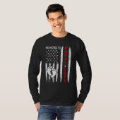 メンズはPappy 2023アメリカ国旗に昇格父の Tシャツ (正面フル)